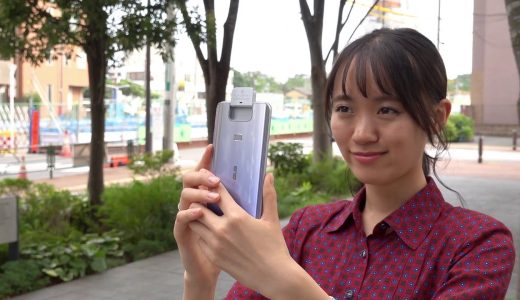 「ZenFone 6」のフリップカメラをボリュームキーで操作