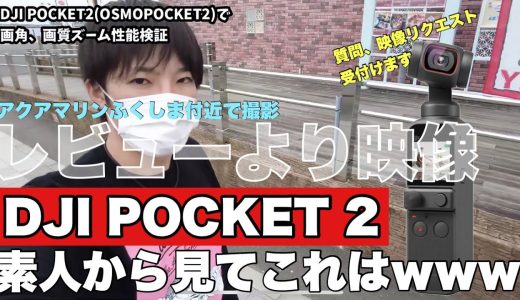 DJI POCKET2 画質、画角、音質を素人が適当にレビュー！