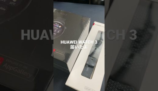 HUAWEI WATCH 3届きました。後で開封レビューします！