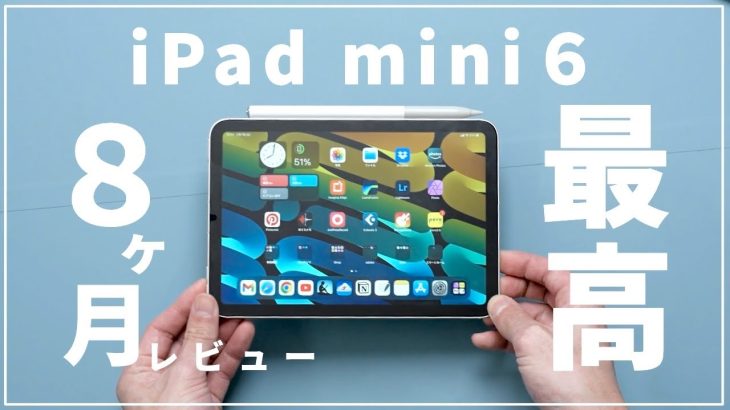 iPad mini 6を半年レビュー！長期使って分かった良い点悪い点。コンパクトに持ち運べる最高のiPadを改めて考える。