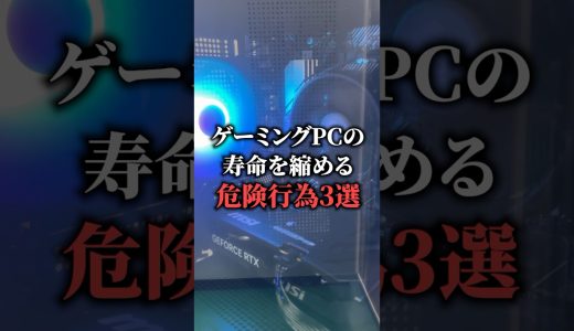 ゲーミングPCの寿命を縮める危険行為3選 #ゲーミングpc #解説 #karasugaming