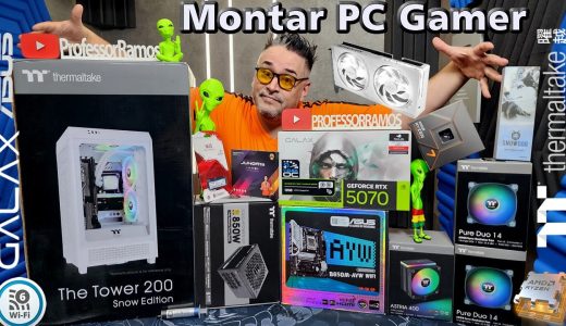 Montando PC GAMER AM5 com uma RTX5070 no Thermaltake THE TOWER 200 🌟 para Jogar em QuadHD 1440p
