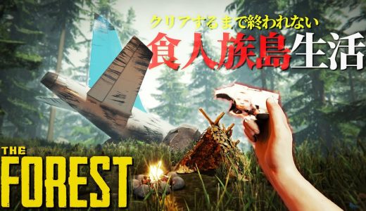 【耐久生放送】謎の飛行機墜落事故で消えた息子を探すために食人島で生きるサバイバル「The Forest -ザ・フォレスト-」実況プレイ