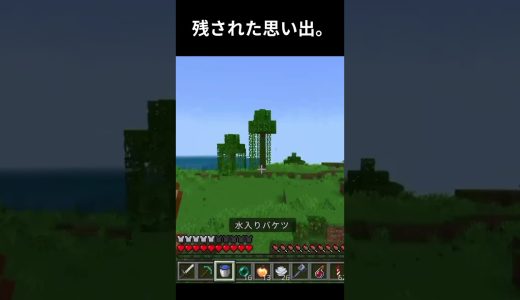 【マイクラ】残された思い出#マイクラ #マインクラフト #minecraft #ゲーム実況 #実況 #感動 #あの頃