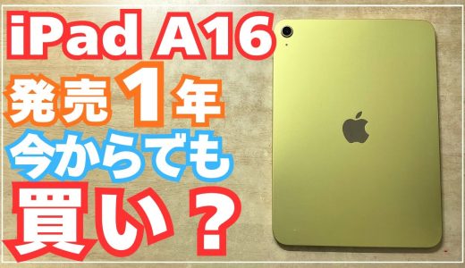 【これで十分！】iPad A16 発売1年後レビュー