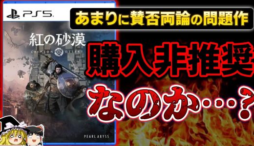 【忖度なし】界隈を賑わせた問題作『紅の砂漠』は購入非推奨なのか！？70時間プレイした感想【PS5、新作レビュー/批評、心療内科、ゆっくり解説】
