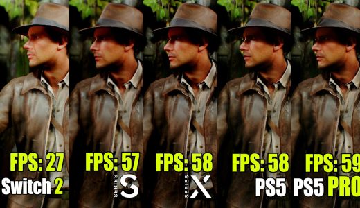 Indiana Jones and the Great Circle on Nintendo Switch 2 vs. Xbox Series S vs. PS5 vs. PS5 Pro