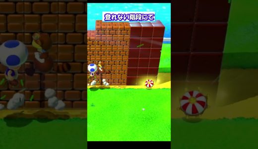 【ゲーム実況】階段の上り方【スーパーマリオ3dワールド】
