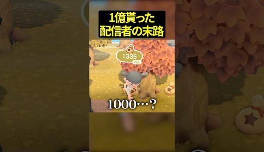 視聴者に1億円貰った乞食が金を稼いだ結果 #そらびび #あつまれどうぶつの森 #あつ森 #ゲーム実況